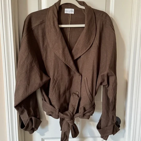 Yoli & Otis RARE Audie Wrap Linen Jacket - Picture 3 of 8